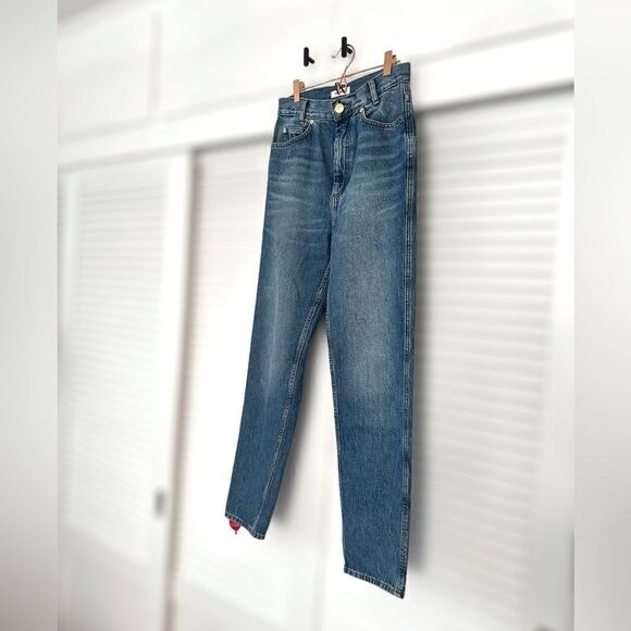 SANDRO Faded Jeans Straight Leg Style Size 36 (4-6) - Picture 16 of 16